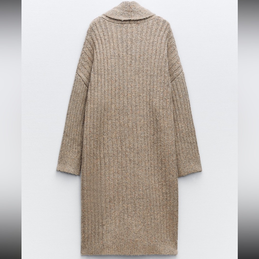 ZARA RIB KNIT COAT/ CARDIGAN - Picture 9 of 11